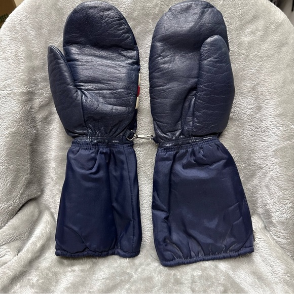 Vintage 1970s 1980s MONTGOMERY WARD Nylon Ski Snow Vest Mittens Glove Mens M - Picture 8 of 9